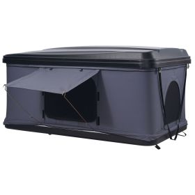 Rooftop Tent Hard Shell, Naturnest Rooftop Tent Hardshell for 2-3 Person, Hard Shell Roof Top Tent with Telescopic Ladder Thick Mattress (Product Style: Integrated Type (Basic))